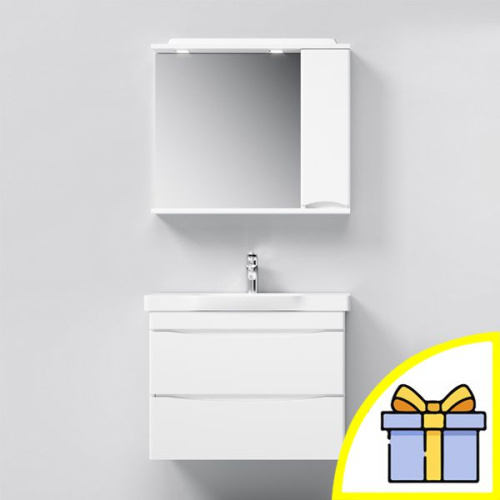 Мебель для ванной AM.PM Like 80 подвесная, белый глянец + Сертификат AM.PM на 30 дней подписки на медиасервис фото 7
