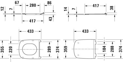 Крышка-сиденье Duravit DuraStyle 0063790000 с микролифтом фото 5