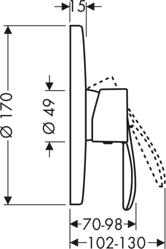 Смеситель Axor Starck Classic 10615000 для душа фото 2