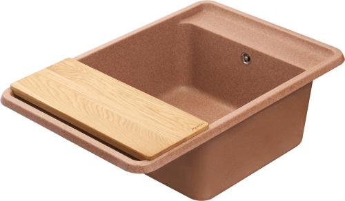 Мойка кухонная AQUATON Беллис 78 терракотовая фото 2