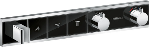 263 200 руб. Термостат Hansgrohe RainSelect 15356600 для душа, черный - хром Термостат Hansgrohe RainSelect 15356600 для душа, черный - хром