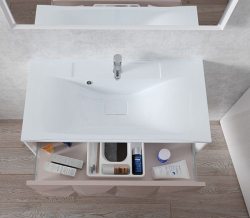 Мебель для ванной Marka One Romb 90П white фото 4