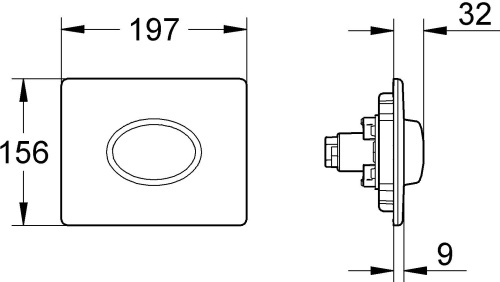 Кнопка смыва Grohe Skate Air 38565SH0 белая фото 4