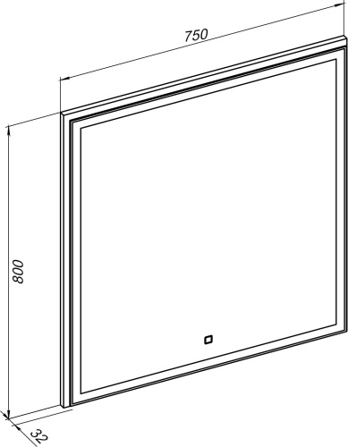 Мебель для ванной Aquanet Rosso 80 белая, дуб рошелье фото 4