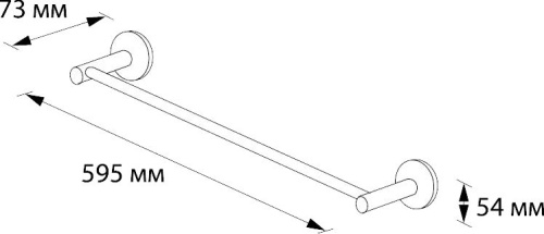 Полотенцедержатель Wess Ellips Wb21-01 фото 2