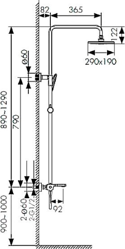 37 550 руб. Душевая стойка Kaiser Elite 01182 фото 2 Душевая стойка Kaiser Elite 01182 фото 2