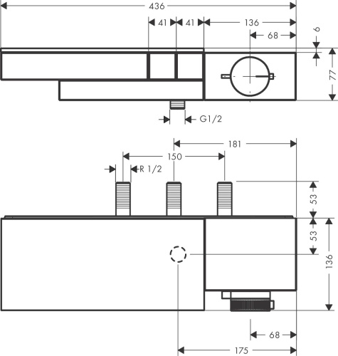 Термостат Axor Edge 46241000 для душа фото 3