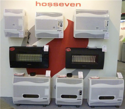 Газовый конвектор Hosseven HBS-12/1V Fan с вертикальным дымоходом, с вентилятором фото 2