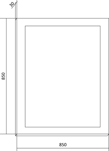 Зеркало Бриклаер Вега 85 с подсветкой фото 3 Зеркало Бриклаер Вега 85 с подсветкой фото 3