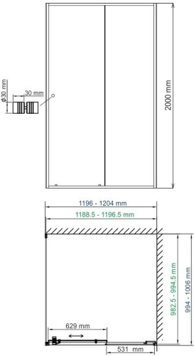 Душевой уголок Wasserkraft Rhin 44S10 фото 8