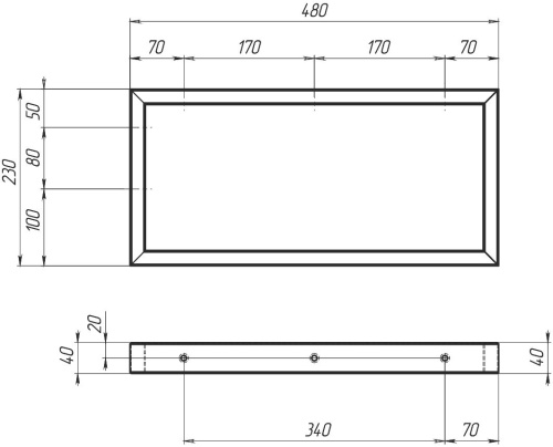 Мебель для ванной 1MarKa Grunge Loft 100 бетон светлый фото 5