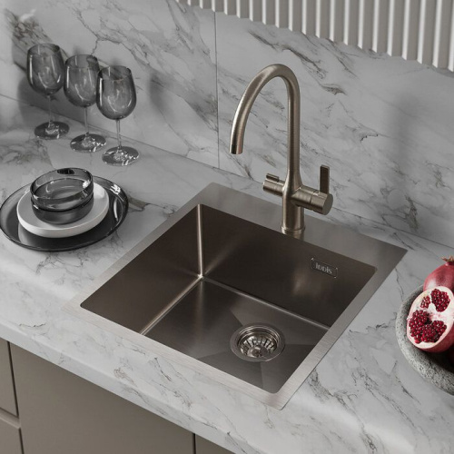 Мойка кухонная IDDIS Haze HAZ49S0i77 сатин фото 2