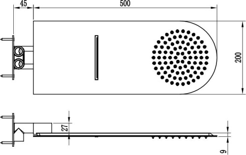 Верхний душ RGW Shower Panels SP-62 фото 2