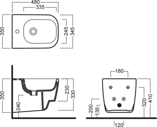 23 850 руб. Биде подвесное Hatria Fusion 48 фото 5 Биде подвесное Hatria Fusion 48 фото 5
