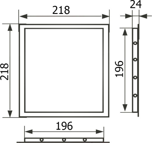 Люк настенный Evecs Л2020 Gray Metal фото 4