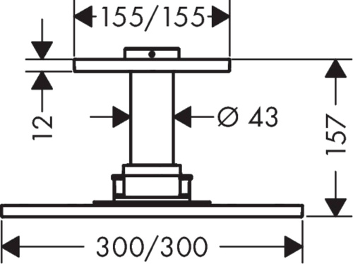 Верхний душ Axor ShowerSolutions 35316000 фото 4