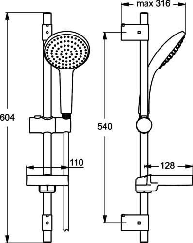 Душевой гарнитур Ideal Standard IdealRain B9423AA фото 4