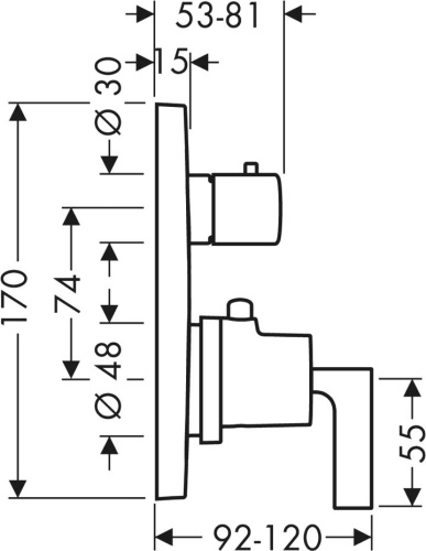151 400 руб. Термостат Axor Citterio 39700000 для душа фото 2 Термостат Axor Citterio 39700000 для душа фото 2