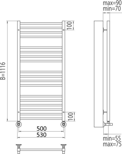 51 750 руб. Полотенцесушитель водяной Terminus Сицилия П18 500*1116 фото 4 Полотенцесушитель водяной Terminus Сицилия П18 500*1116 фото 4