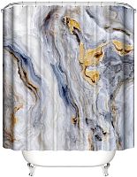 Штора для ванной Carnation Home Fashions Marble 180x200 grey