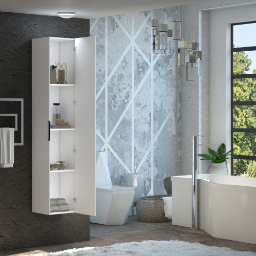 Шкаф-пенал Opadiris Луиджи 35 белый фото 4