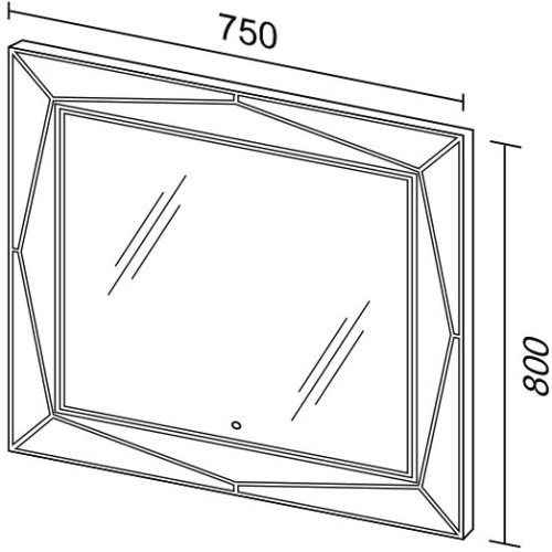 Зеркало Sanvit Геометрия 75 фото 4