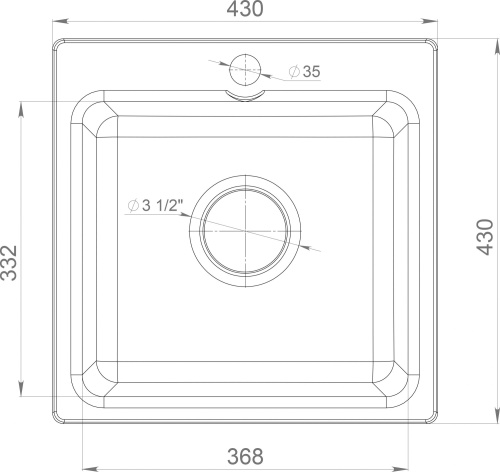 Мойка кухонная GranFest Smart SM 430 белый фото 3