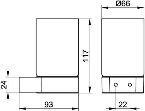 Стакан Keuco Plan 14950379000 черный фото 3