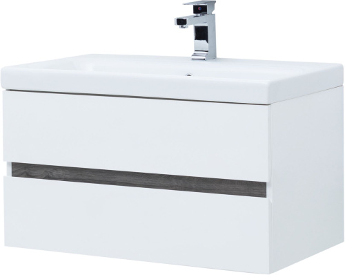 Мебель для ванной Aquanet Rosso 80 белая, дуб рошелье фото 13