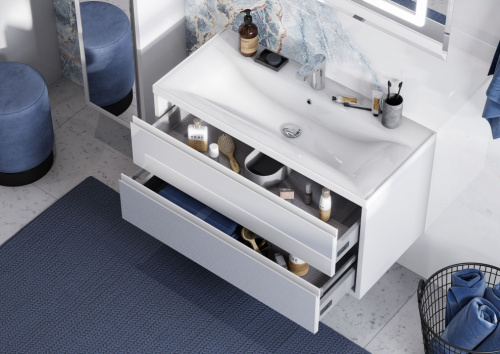 Мебель для ванной AQUATON Римини 100 белая фото 10