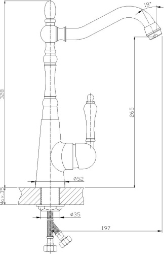 Смеситель Rossinka Z Z35-20U для кухонной мойки фото 2