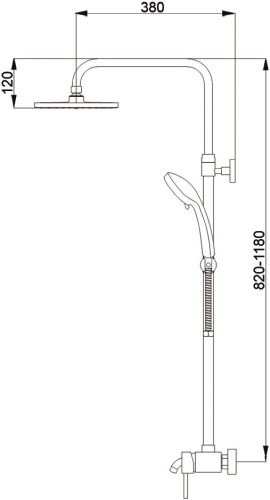 Душевая стойка Raiber R0804 фото 3