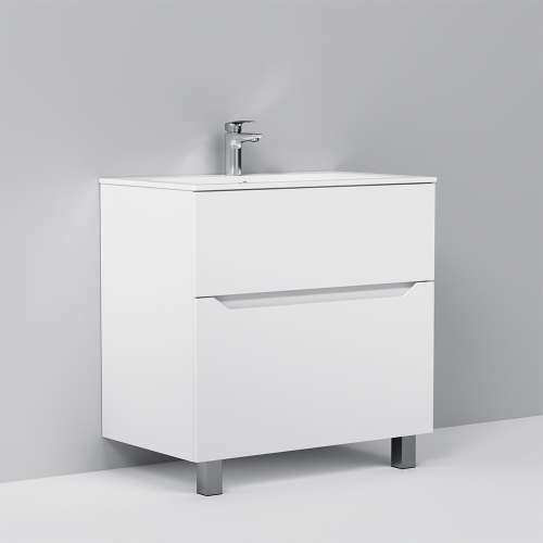 Мебель для ванной AM.PM Tender 80 напольная, белая фото 10