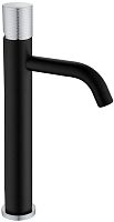 Смеситель Boheme Stick 122-BCR.2 для раковины, black touch chrome