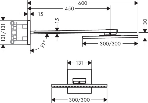 Верхний душ Axor ShowerSolutions 35318000 фото 11