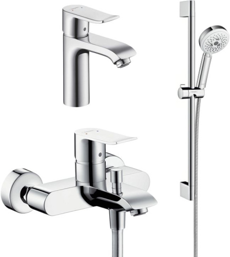 Душевой комплект Hansgrohe Metris 31480000 для ванны с душем фото 9