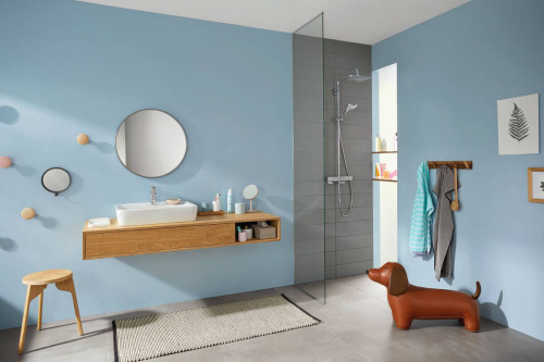 Душевая стойка Hansgrohe Croma 27630000 для душа, с термостатом фото 6