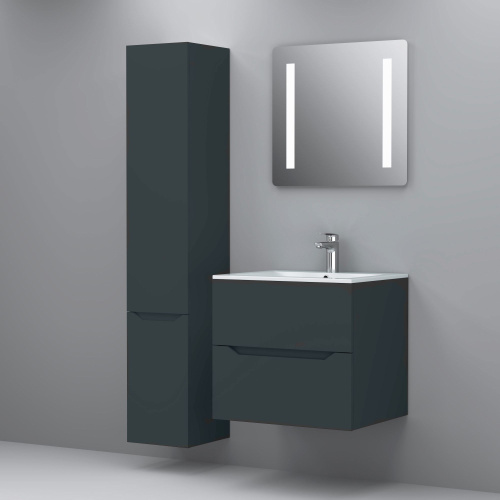 Мебель для ванной AM.PM Tender 60 подвесная, графит + Сертификат AM.PM на 30 дней подписки на медиасервис фото 14