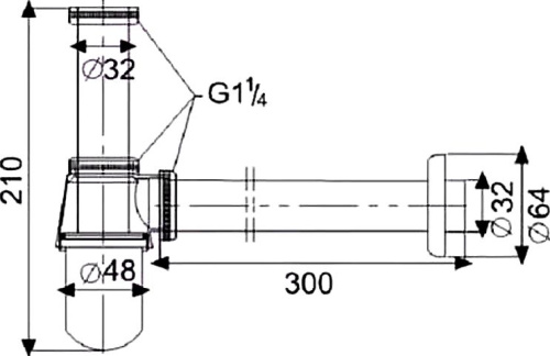 Сифон для раковины SantiLine SL-113 фото 2