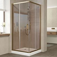Душевой уголок Vegas Glass ZA 80 05 05 профиль бронза, стекло бронза