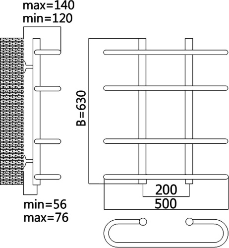 14 050 руб. Полотенцесушитель водяной Terminus Сахара П4 500x596 фото 2 Полотенцесушитель водяной Terminus Сахара П4 500x596 фото 2