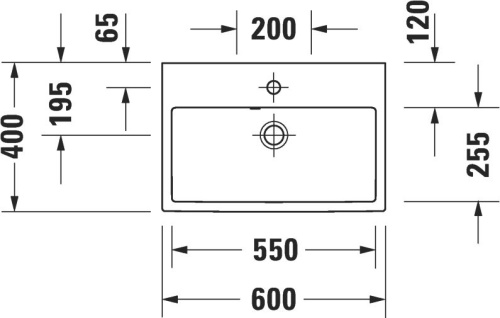 Раковина Duravit Vero Air 2368600000 фото 2