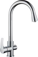 Смеситель D&K Rhein Valerius DA1361601 для кухонной мойки с фильтром Аквафор Кристалл ECO H Pro