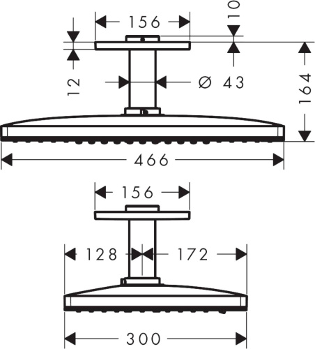 Верхний душ Axor ShowerSolutions 35279000 фото 2