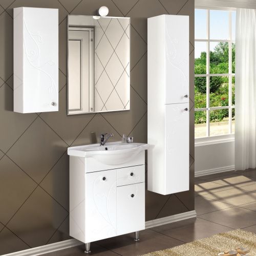 Мебель для ванной AQUATON Лиана 60 М с бельевой корзиной фото 7 Мебель для ванной AQUATON Лиана 60 М с бельевой корзиной фото 7