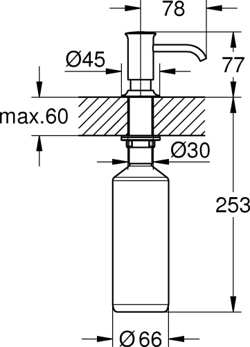 Дозатор Grohe Authentic 40537000 хром фото 2