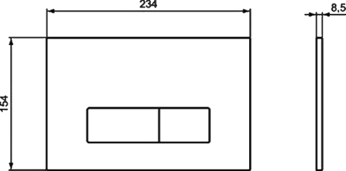 Кнопка смыва Ideal Standard Oleas R0121AC белая фото 4