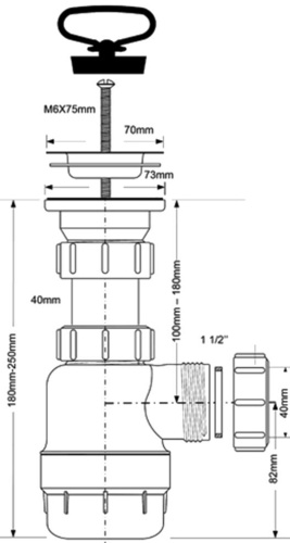 Сифон для раковины McAlpine MRSK2 фото 2