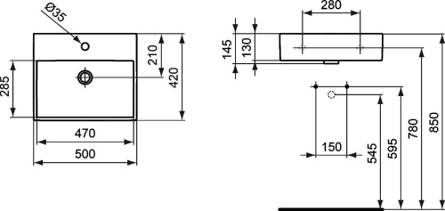 Раковина Ideal Standard Strada K077701 50 см фото 11