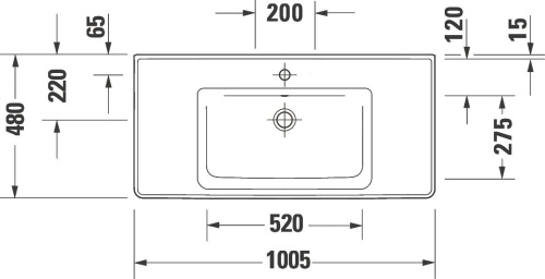 Раковина Duravit D-Neo 2367100000 фото 3